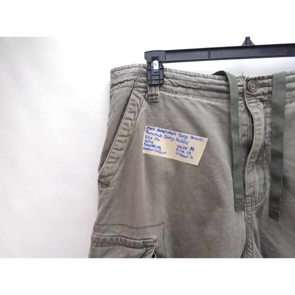 Aeropostale Mens Authentic Paratrooper Pocket Cargo Shorts Size 36 Gray - Picture 2 of 16